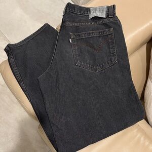 Levi's Men's Dark Gray Straight Jeans